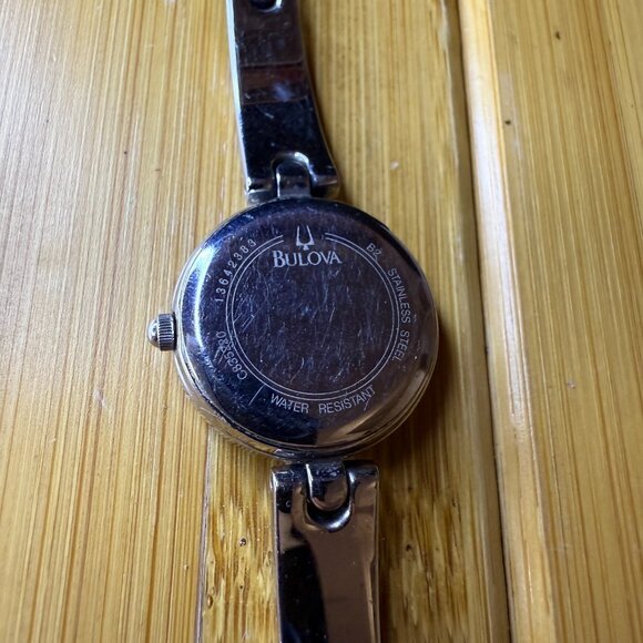 Bulova Ladies' Diamond Black + Silver Minimalist Watch 96L163, 23mm - Picture 5 of 5